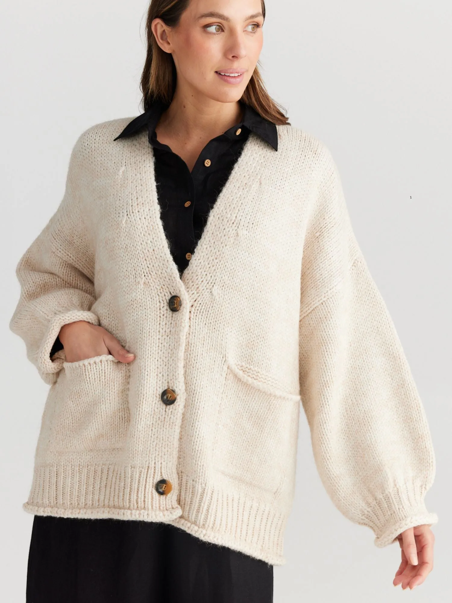 Abrazo Cardigan | Natural