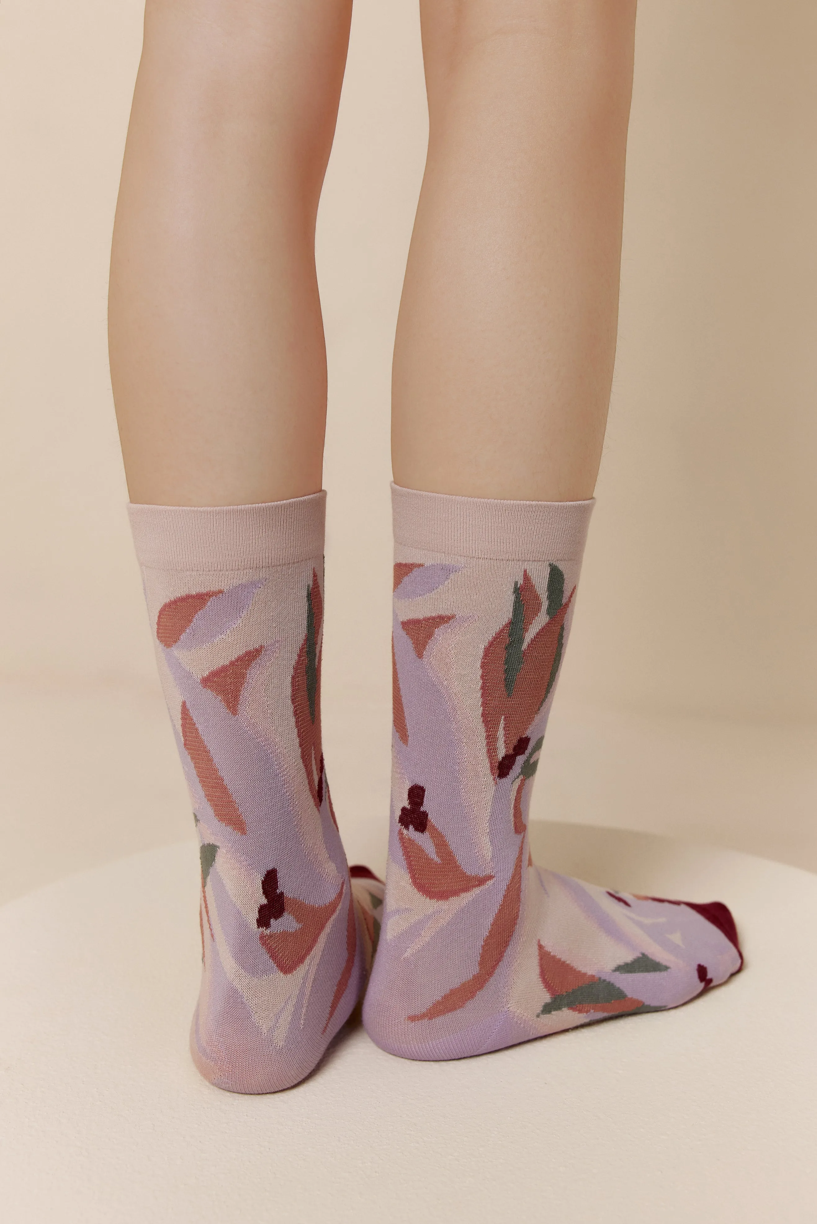 Abstract Pattern Cotton Socks