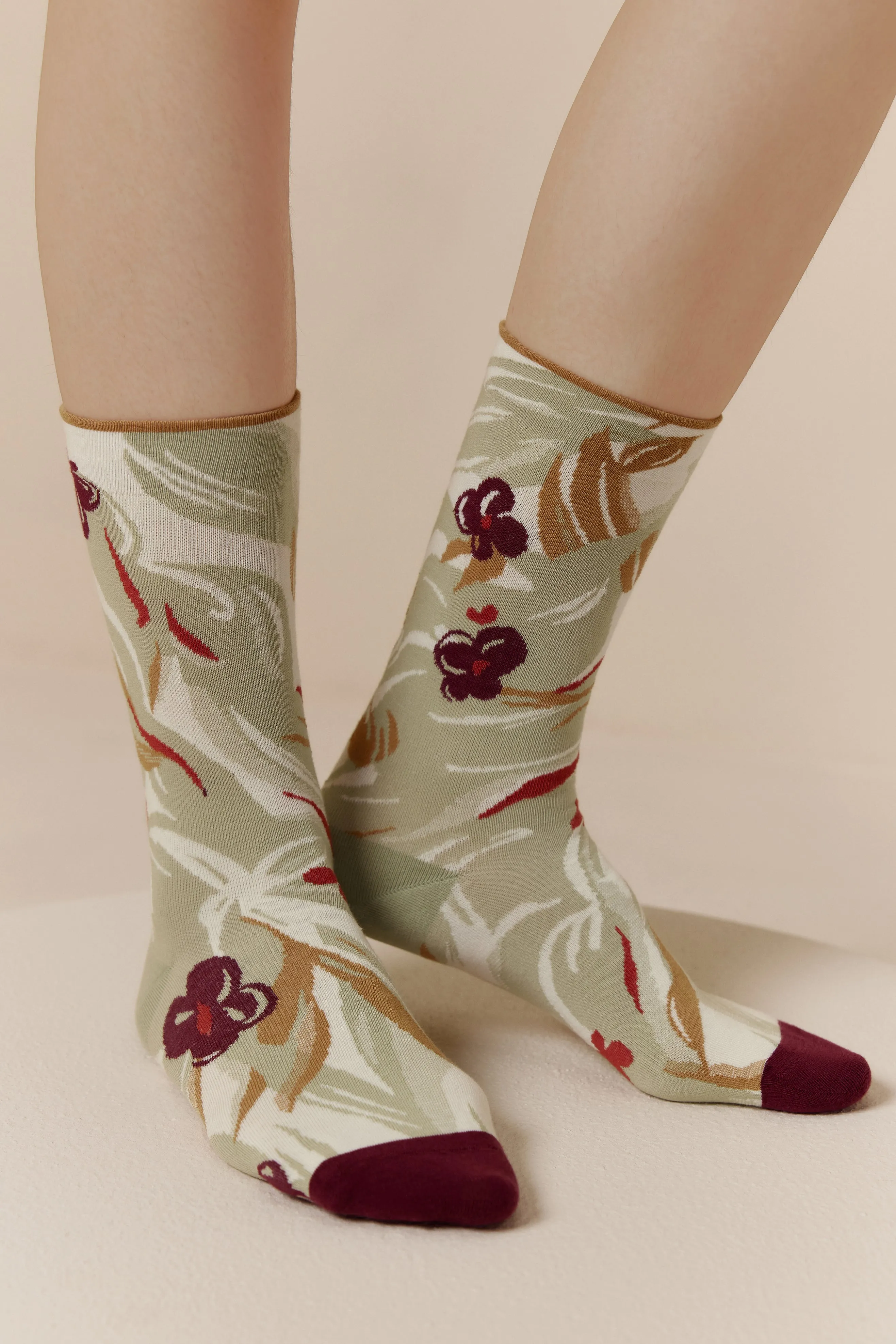 Abstract Pattern Cotton Socks