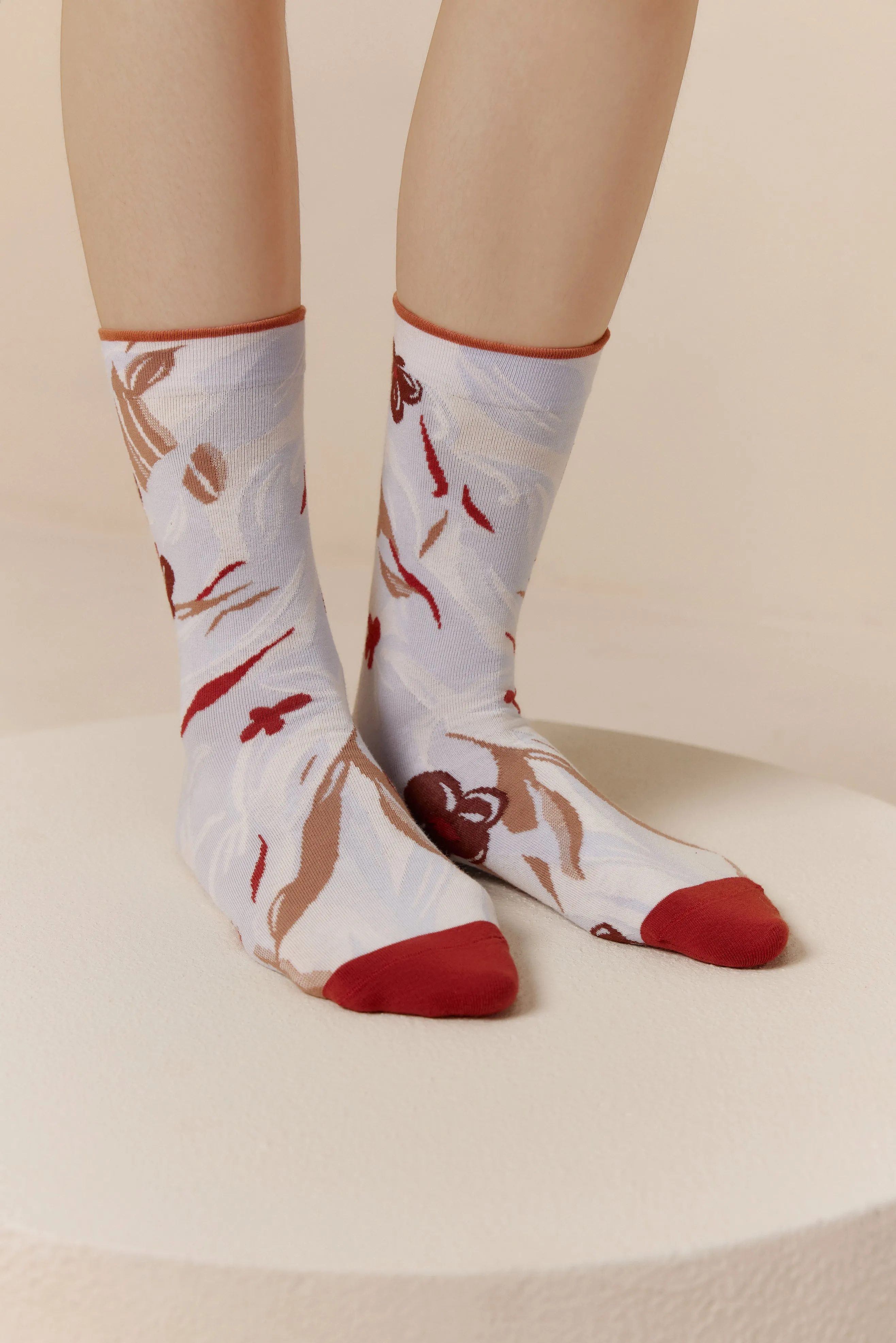 Abstract Pattern Cotton Socks