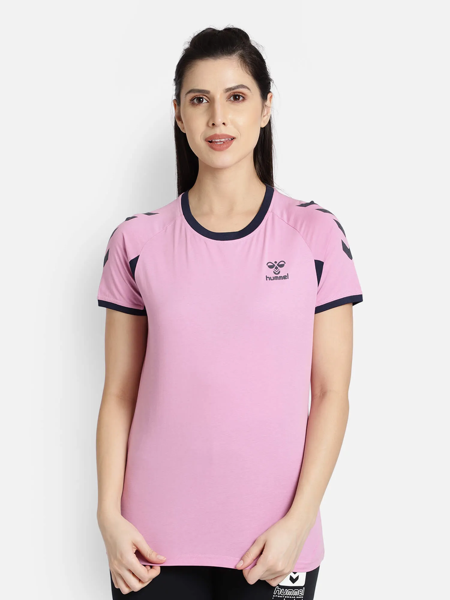 Action Women Cotton Pink T-Shirt