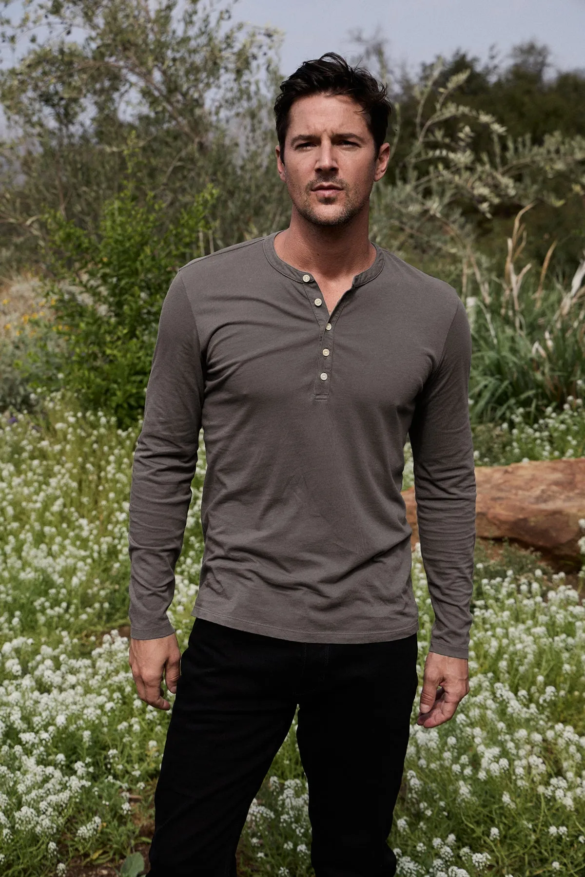 ALVARO COTTON JERSEY HENLEY