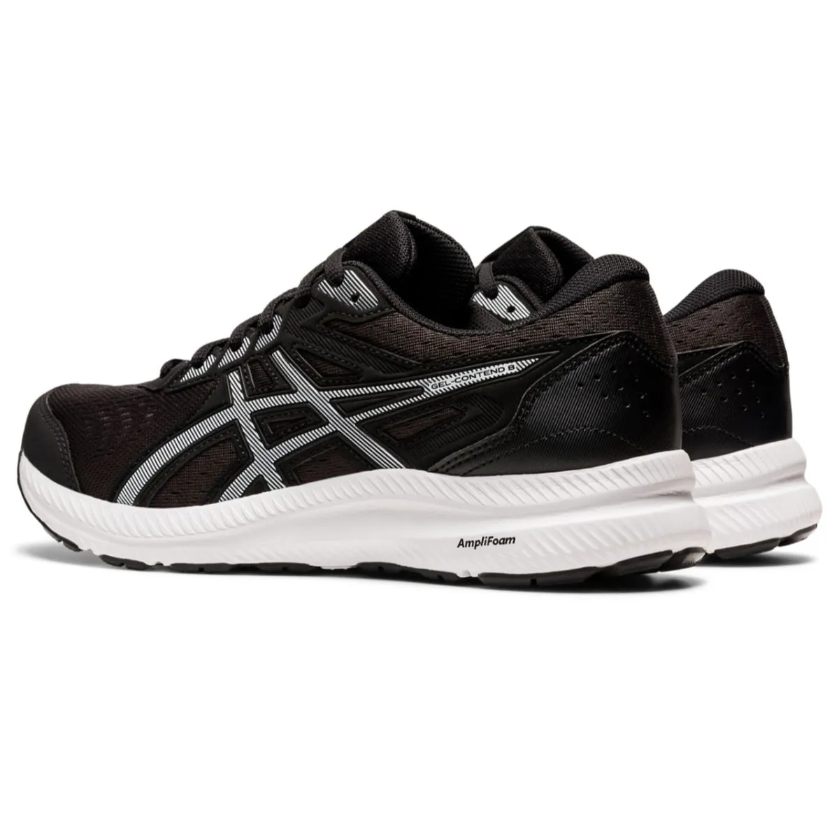 Asics Gel Contend 8 Women Black White    