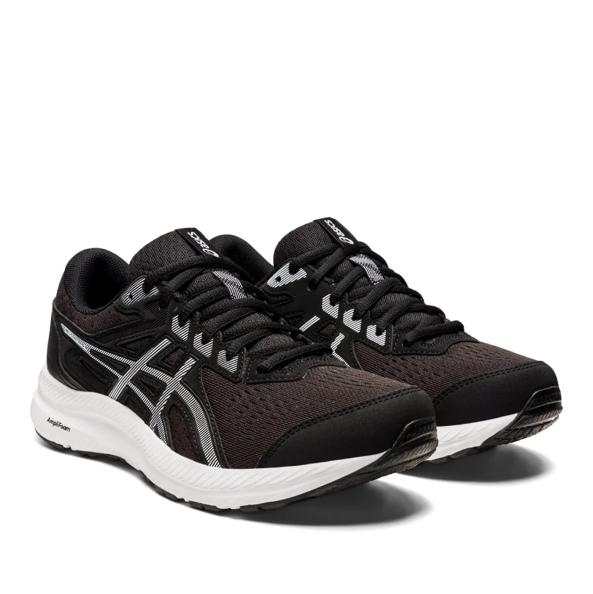 Asics Gel Contend 8 Women Black White    