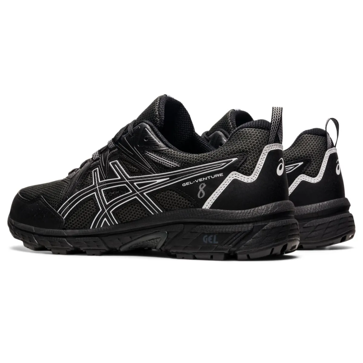 Asics Gel Venture 8 Men Black White    