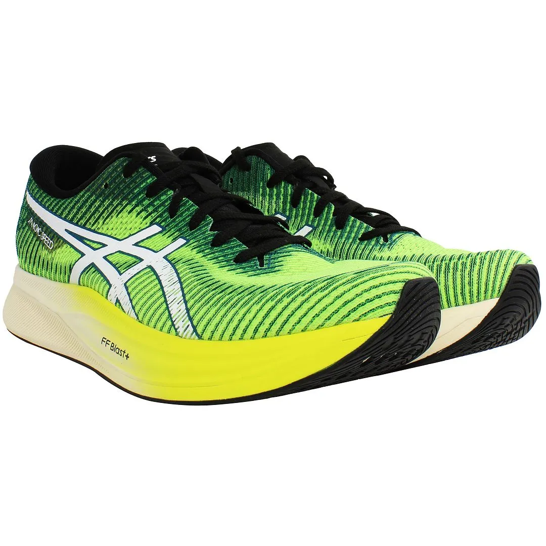 Asics Magic Speed 2 Mens Yellow Running Trainers