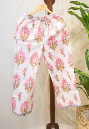 Azrin Sanaganeri Border Cotton Pant