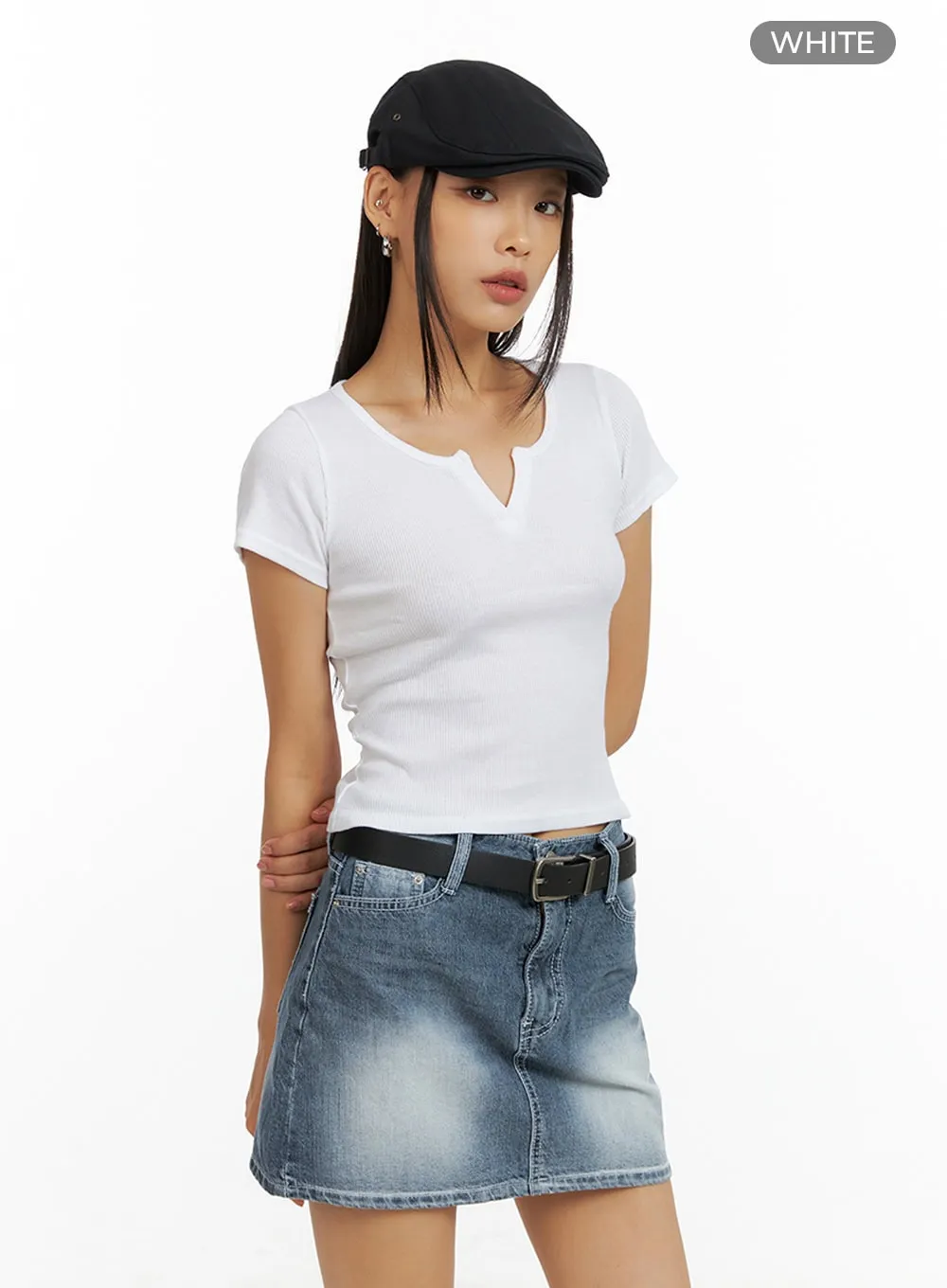 Basic Cotton Crop Tee IL409