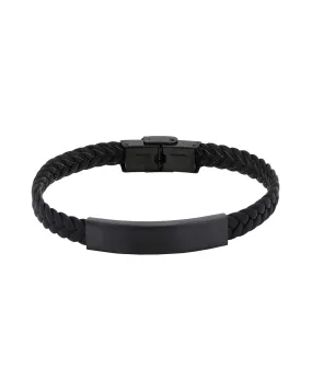 Black Toned Enamel Fancy Bracelet for men