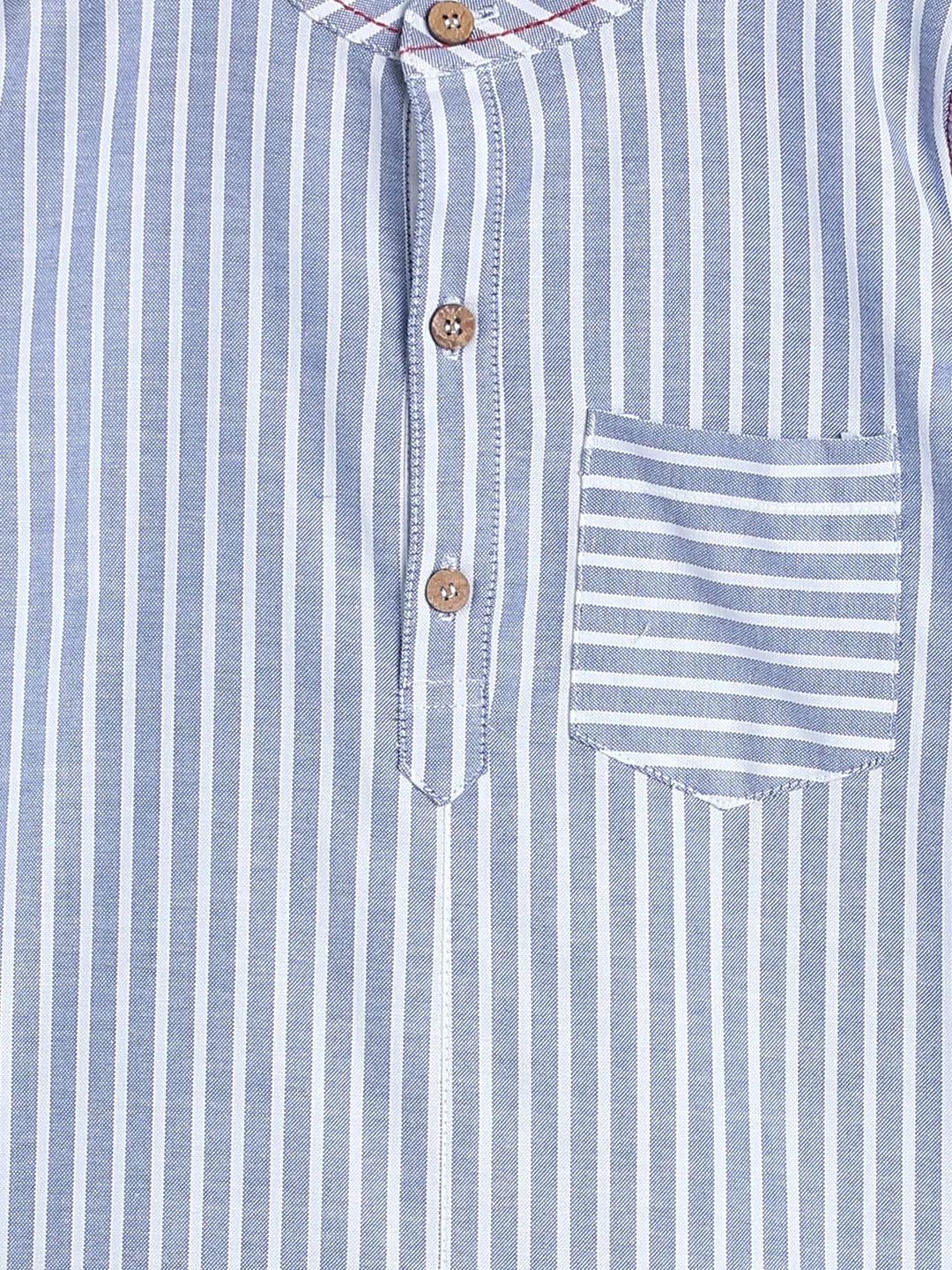 Boys Stripes Cotton Shirt