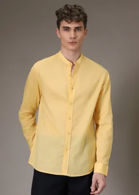 Bright Yellow Cotton Shirt