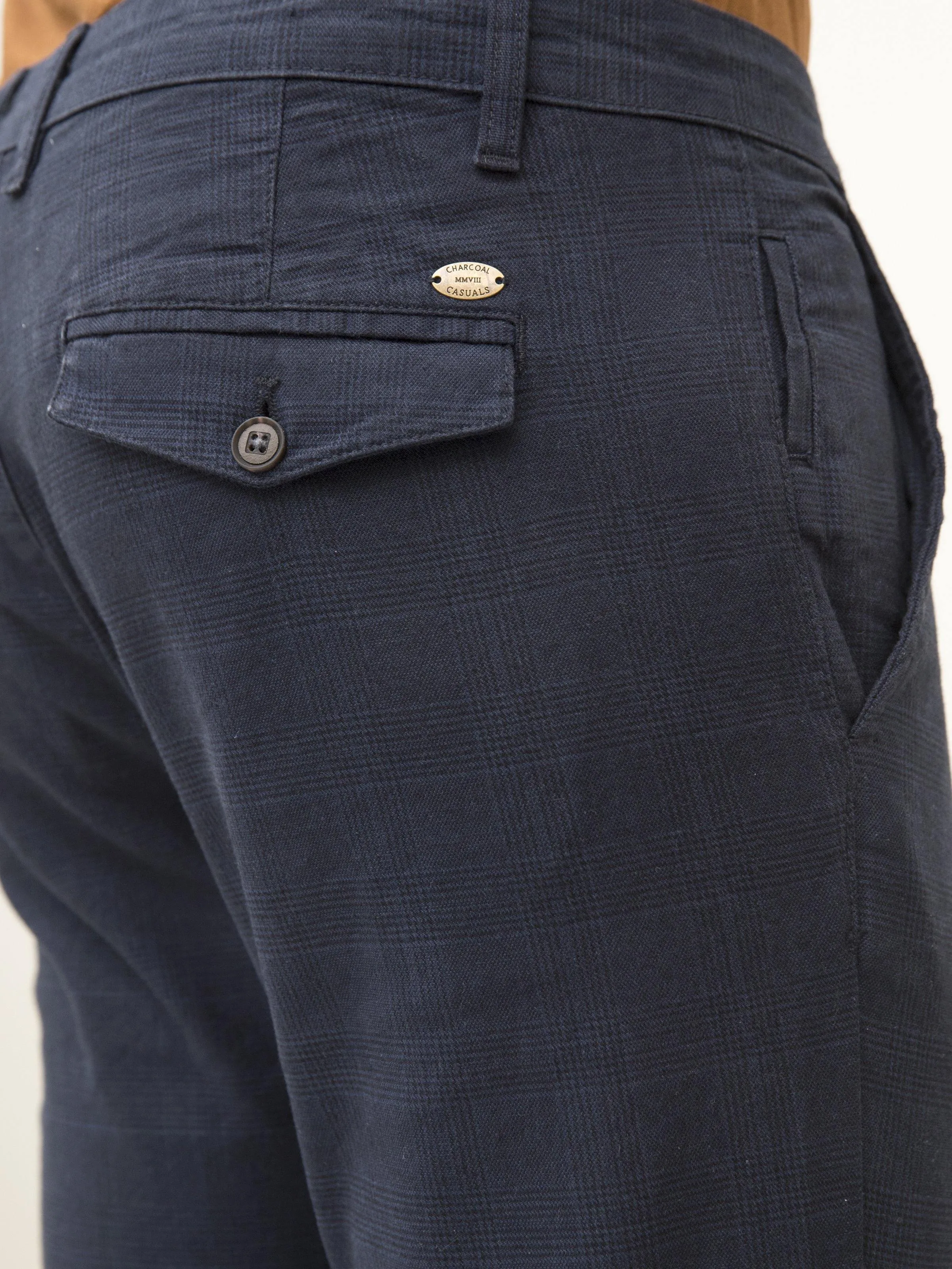 CASUAL PANT CROSS POCKET WITH FLAP NAVY