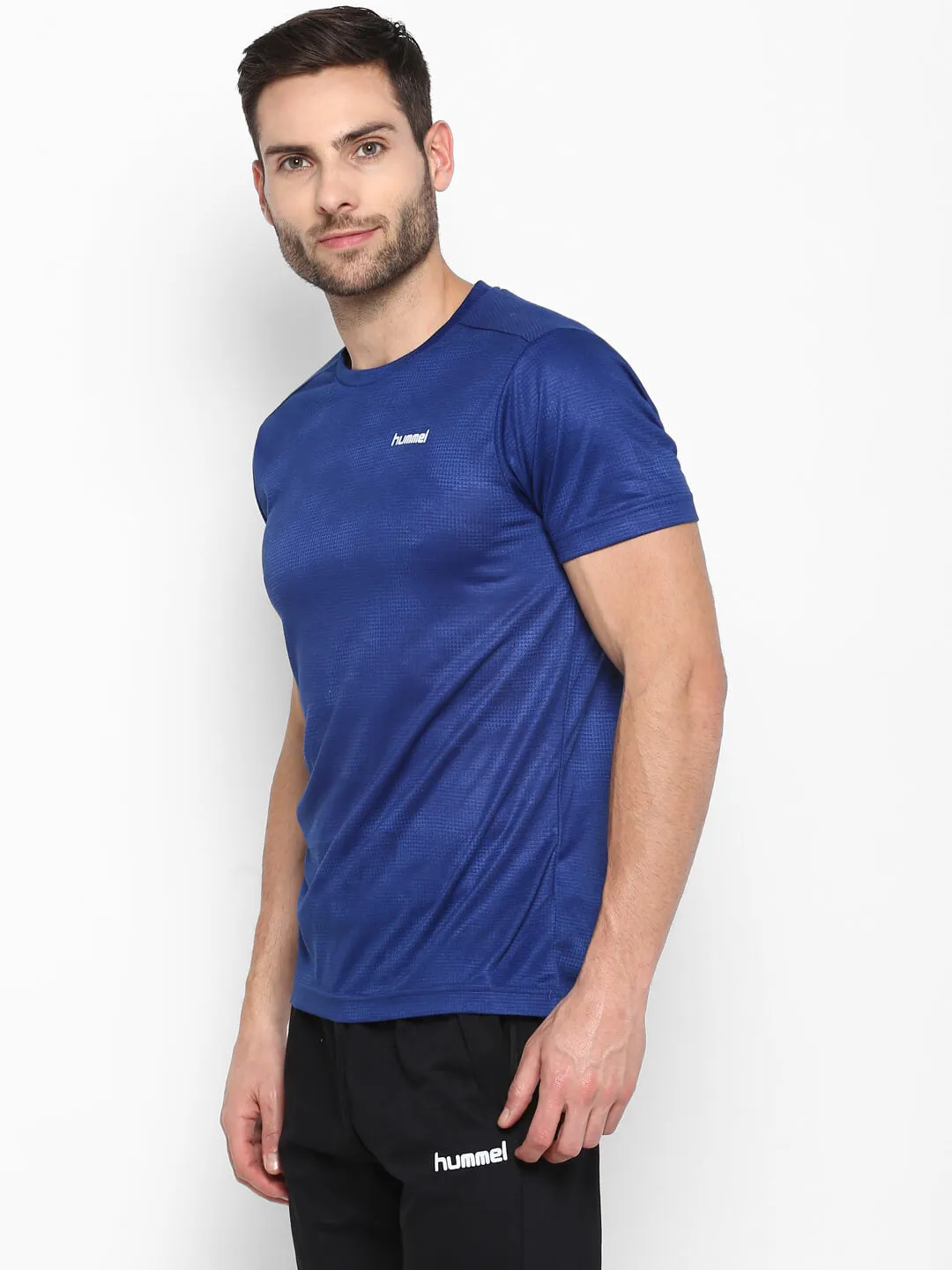 Cenax Performance Men Polyester Blue T-Shirt