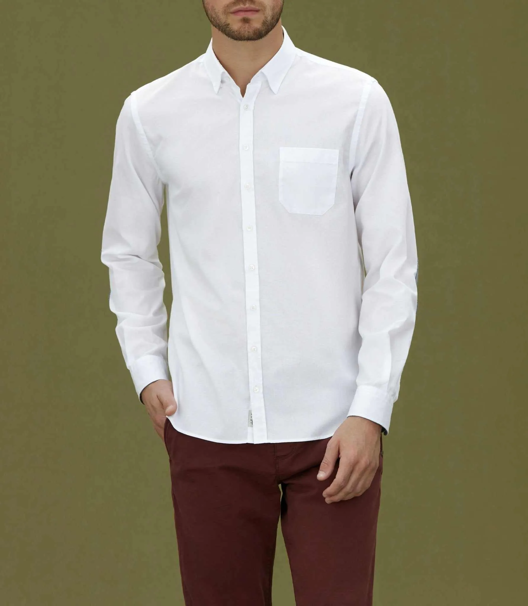 Chemise casual en coton blanc "Minas"