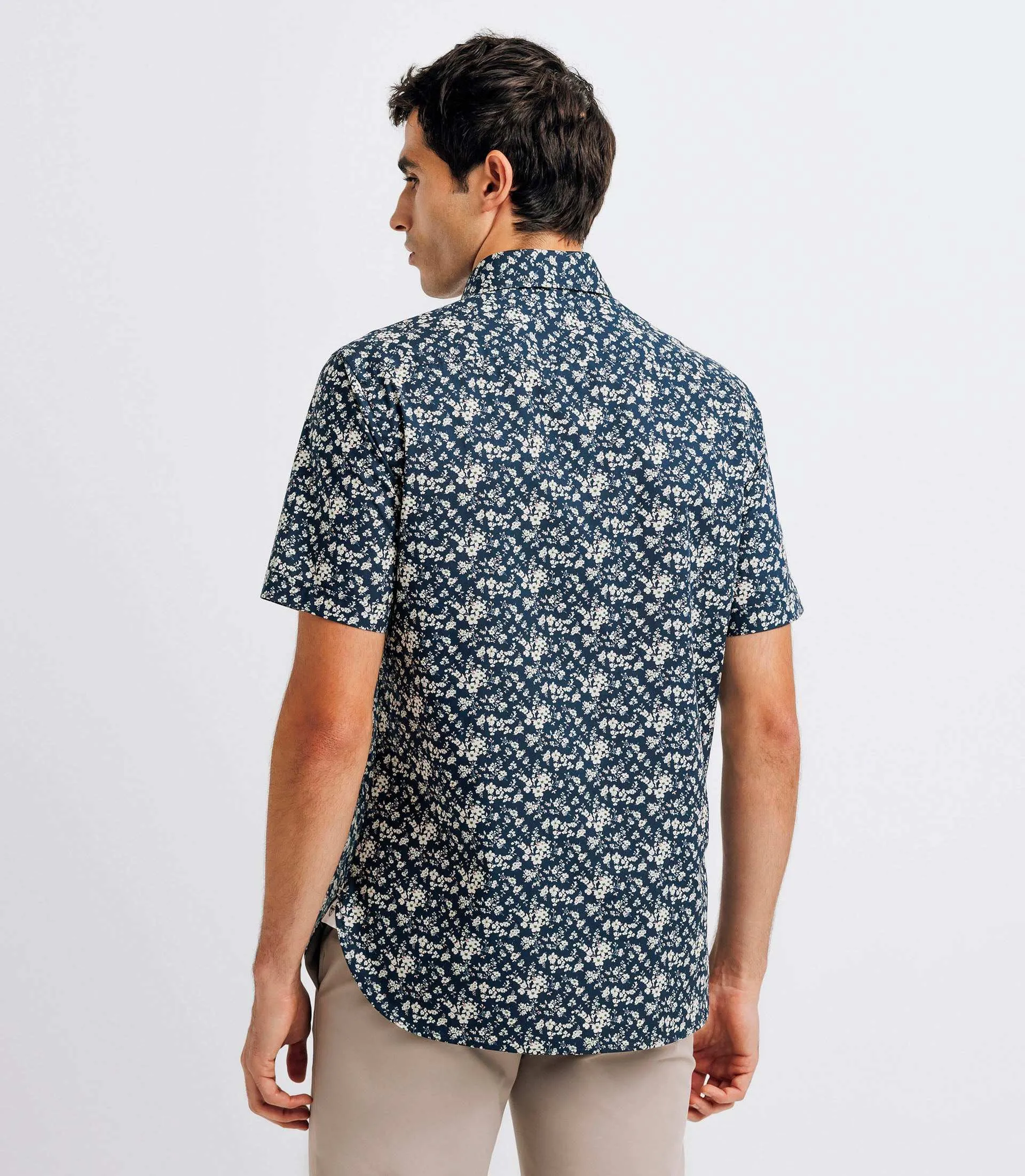 Chemise casual en coton marine