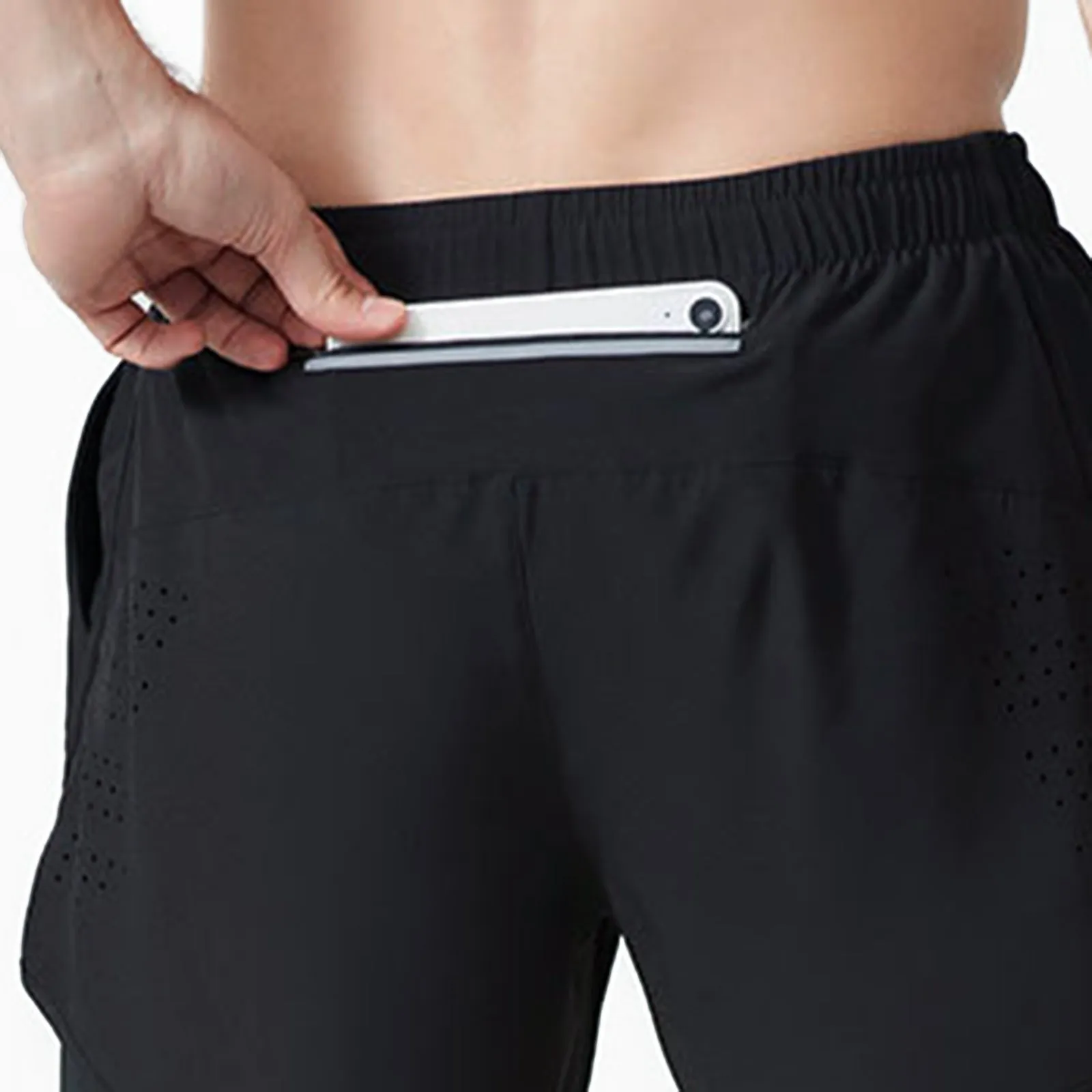 COLLISION COLOR REFLECTIVE STRIP 5'' INSEAM INSEAM RUNNING SHORTS