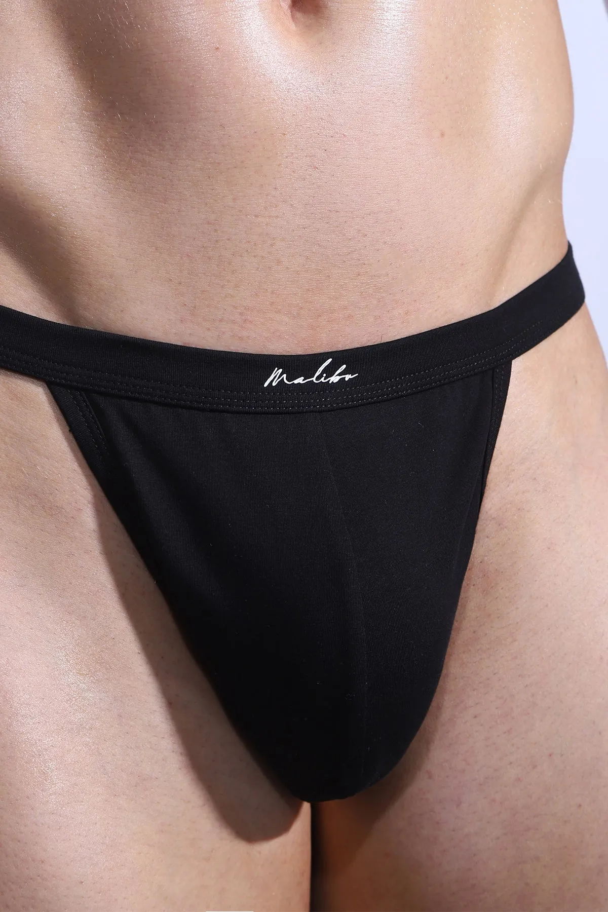 Comfy Everyday Thong for Men - Obsidian Black