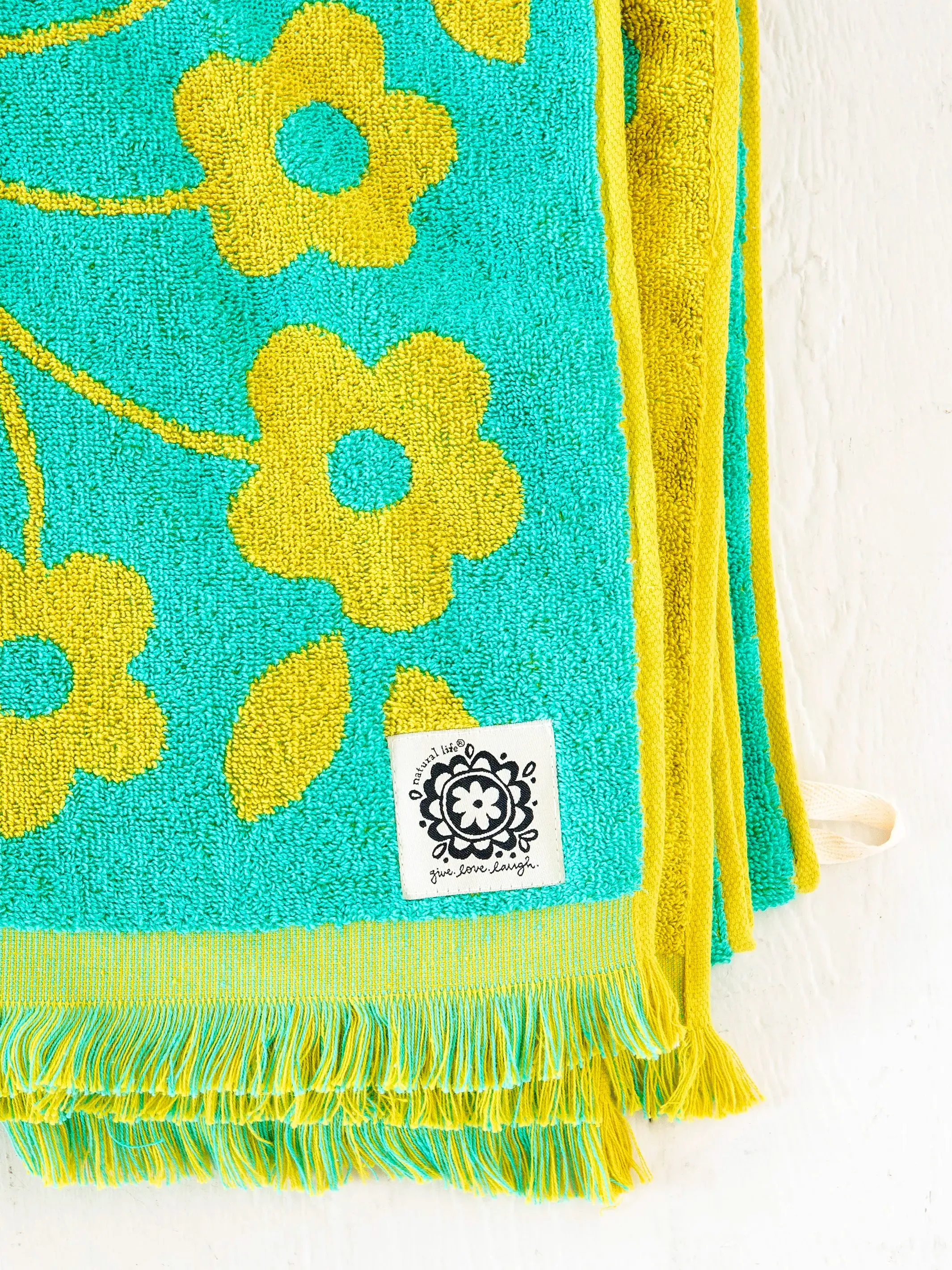 Cotton Bungalow Towel - Turquoise