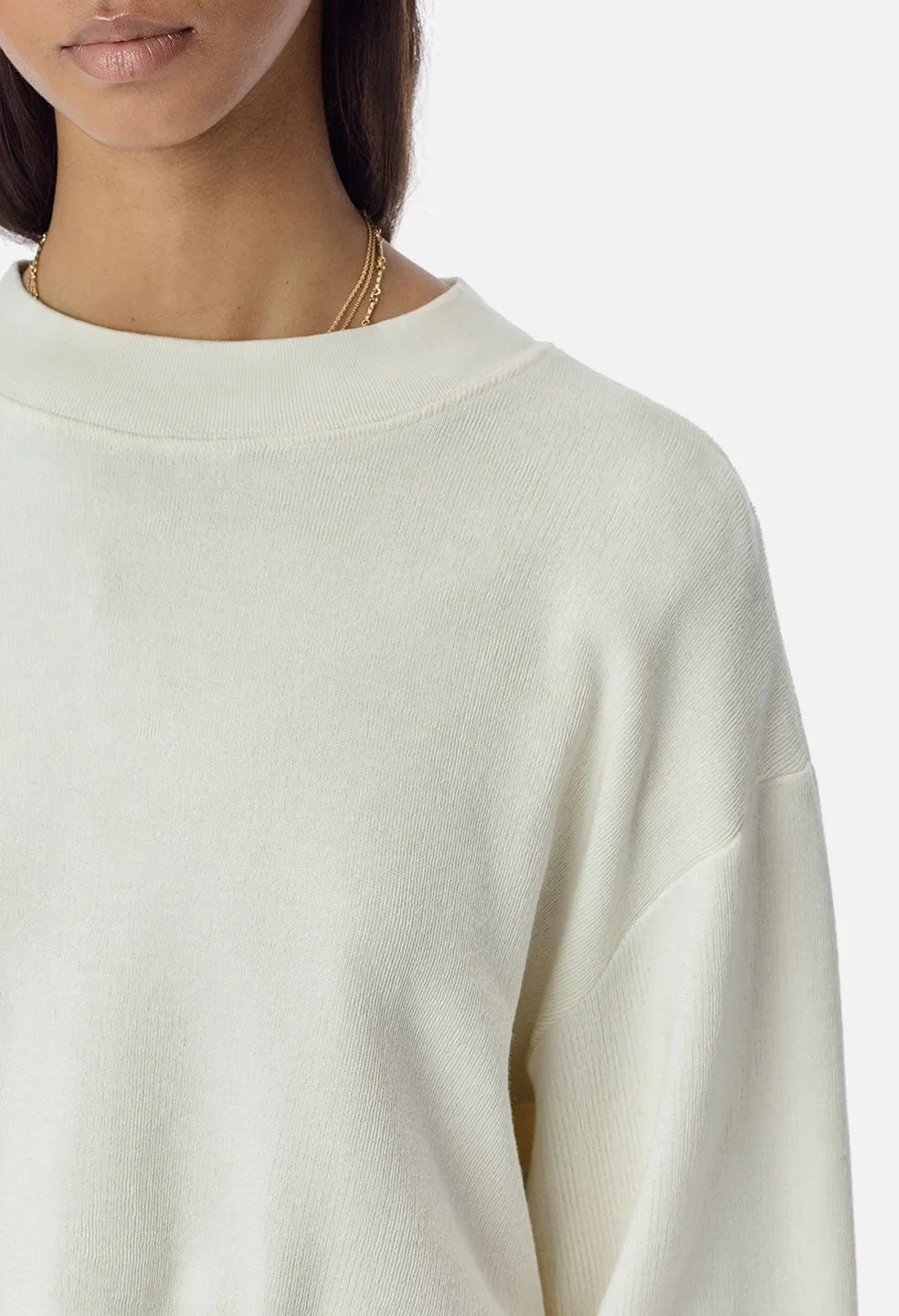 Cotton Corduroy Sweatshirt / Basalt