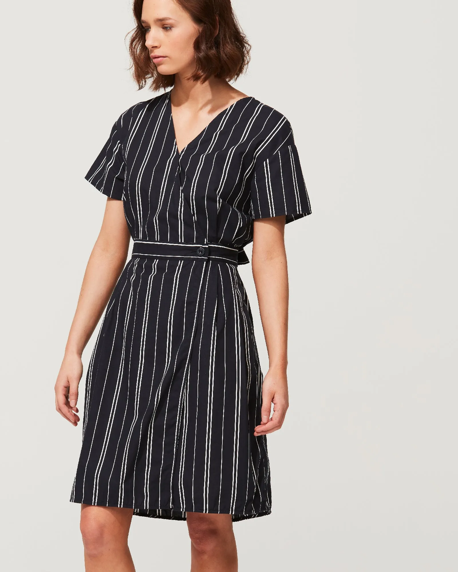 COTTON KIMONO WRAP  DRESS