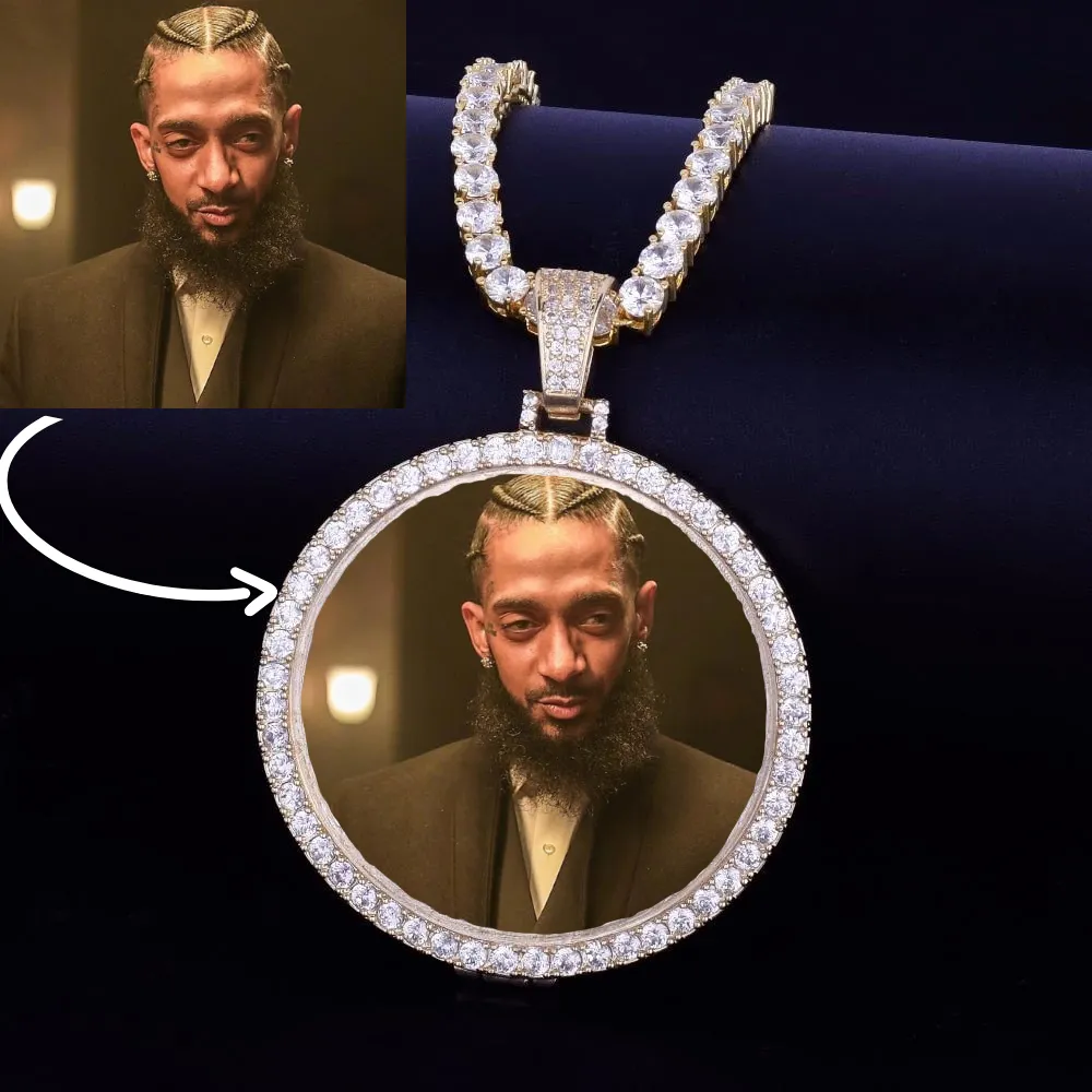 Custom Photo Pendent Necklace For Men