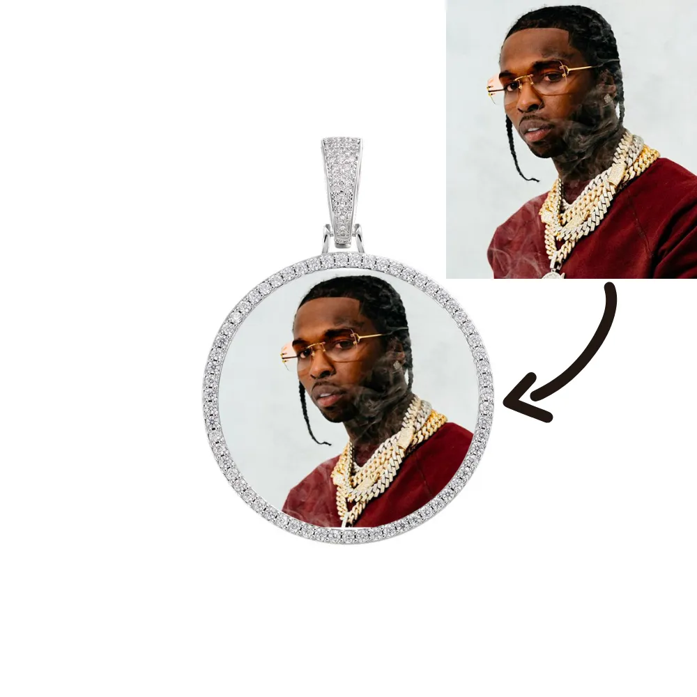 Custom Photo Pendent Necklace For Men