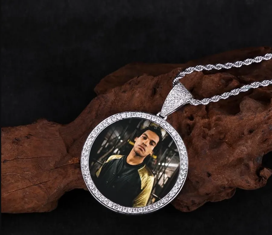 Custom Photo Pendent Necklace For Men