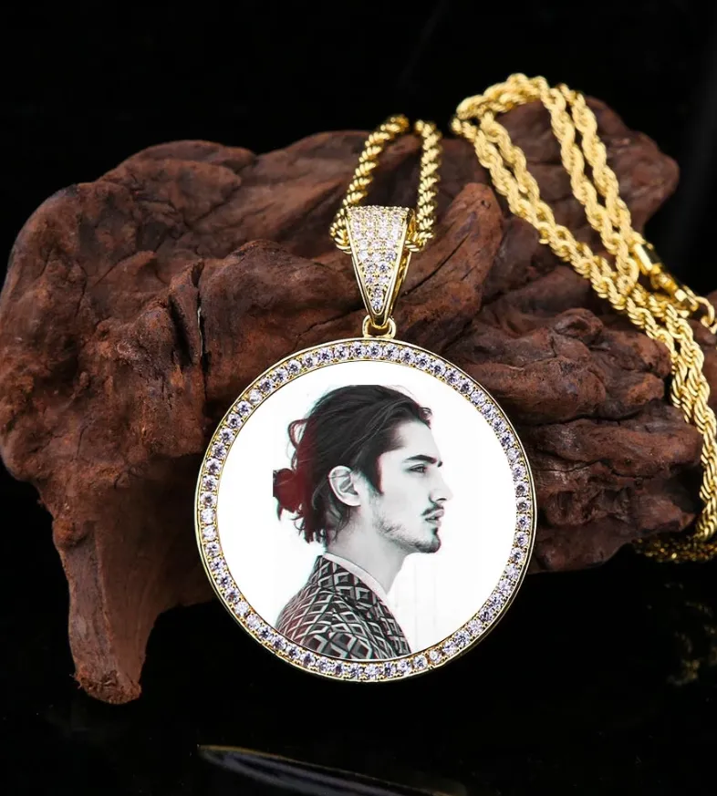 Custom Photo Pendent Necklace For Men