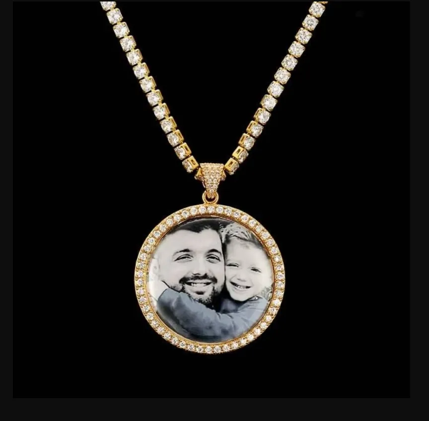 Custom Photo Pendent Necklace For Men