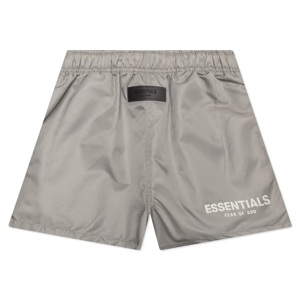 Essentials Kid's Running Short - Desert Taupe