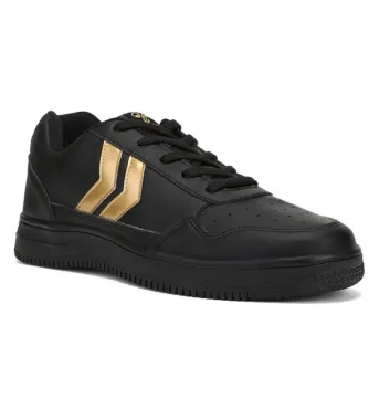 Firefly Casual Men'S Black/Gold Sneaker