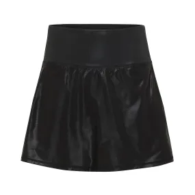 Glitter Black Athletic Skort