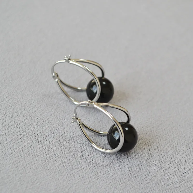 Graceful Glamour Double Hoop Earrings