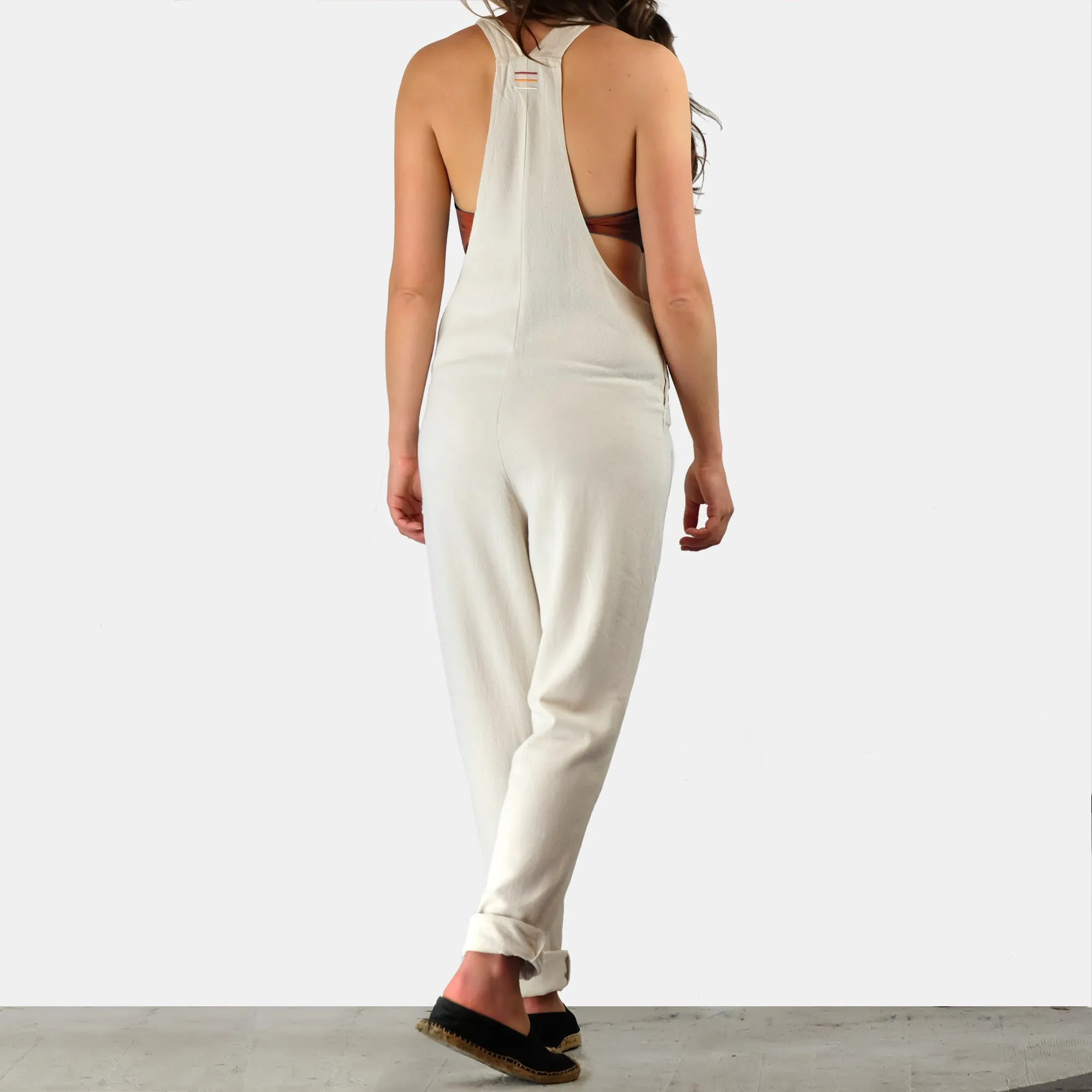 Hemp Cotton Overalls - Ivory