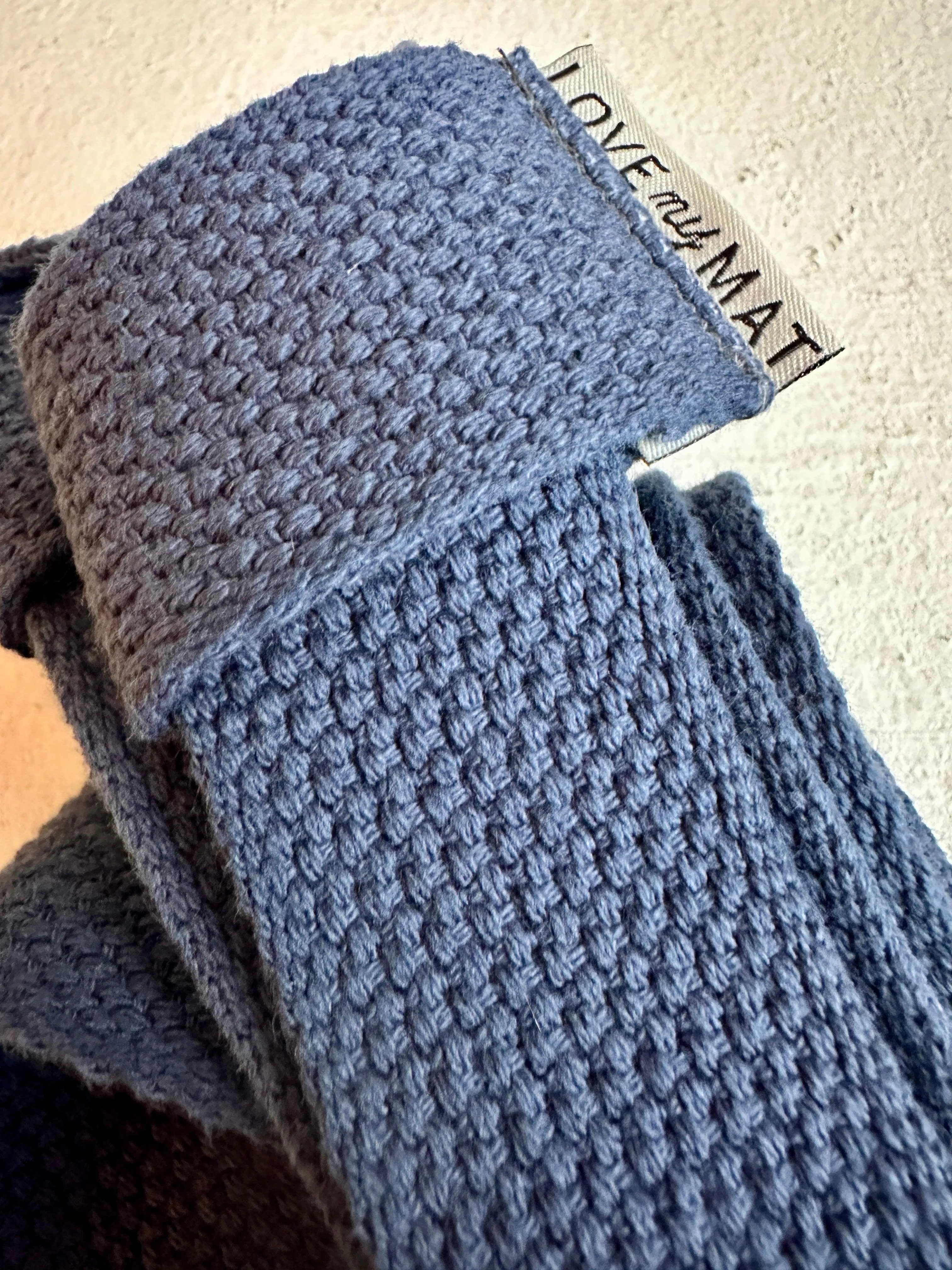 Indigo Cotton Mat Strap