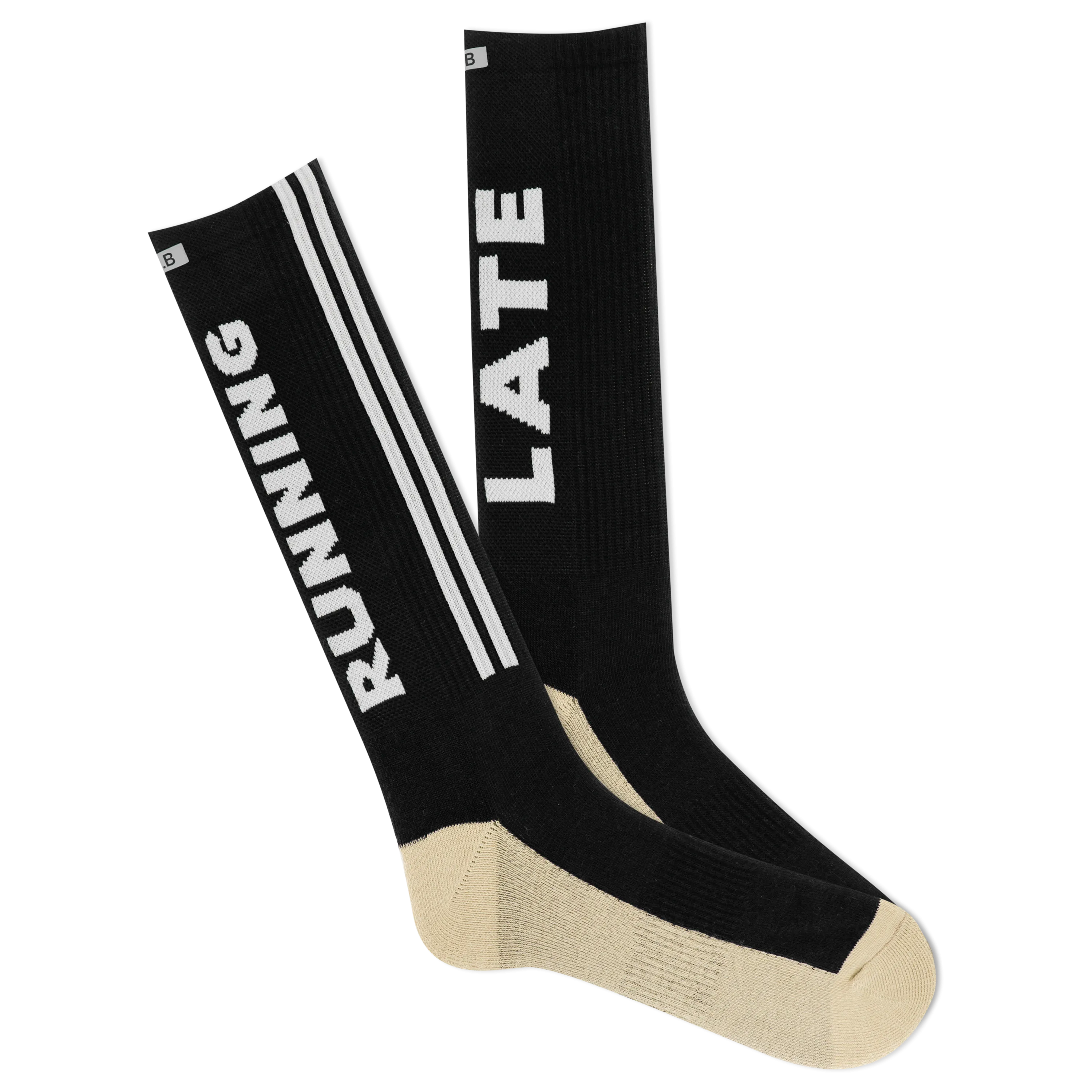 K.Bell Men's K.B Athletic Running Late Crew Sock