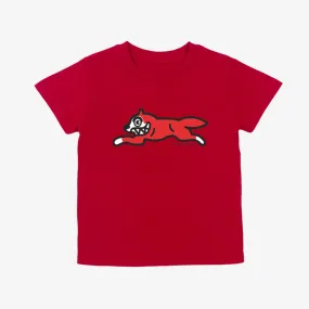 kids icecream running dog s/s tee (red)