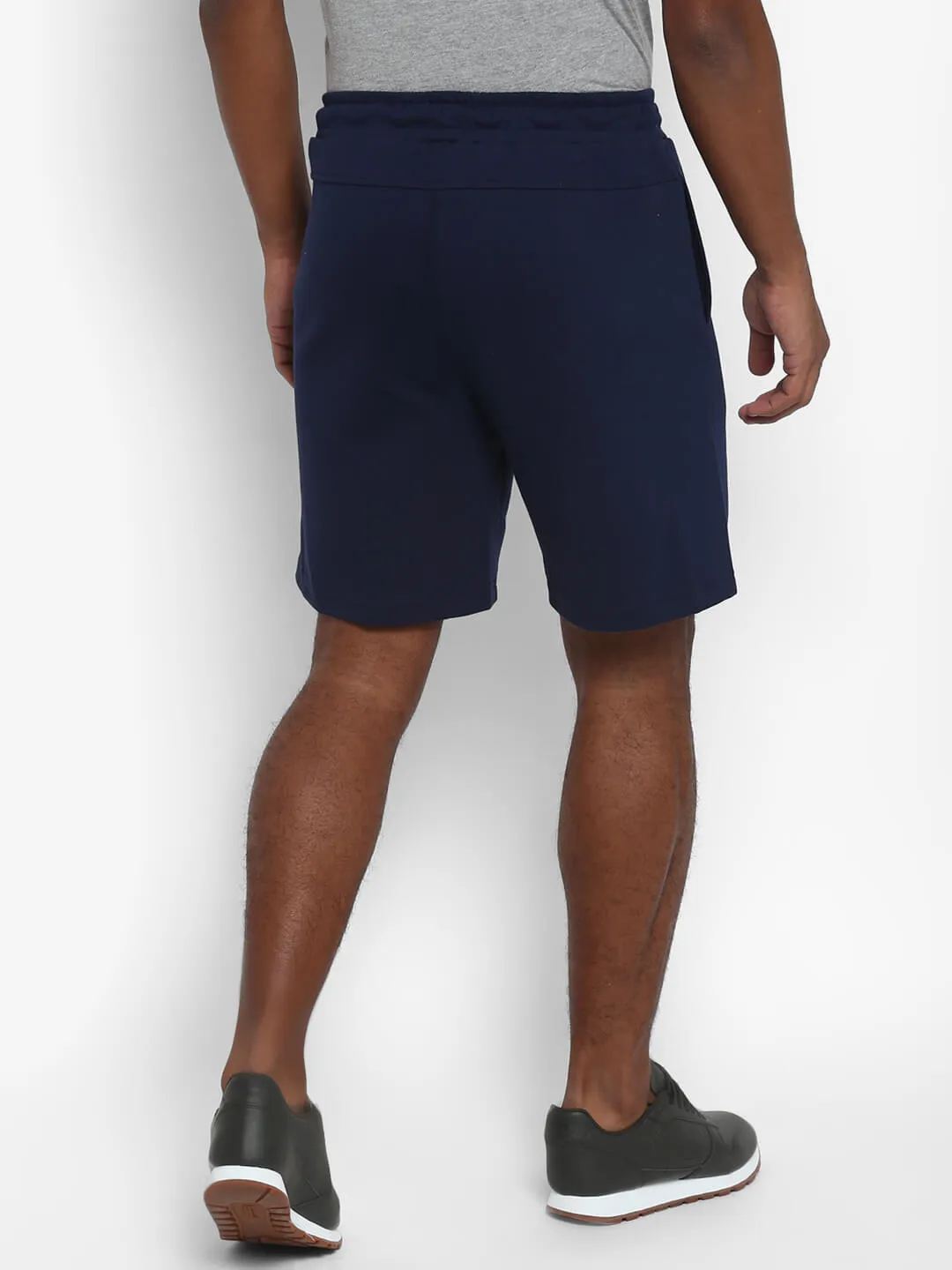 Lege Men Cotton Navy Blue Short