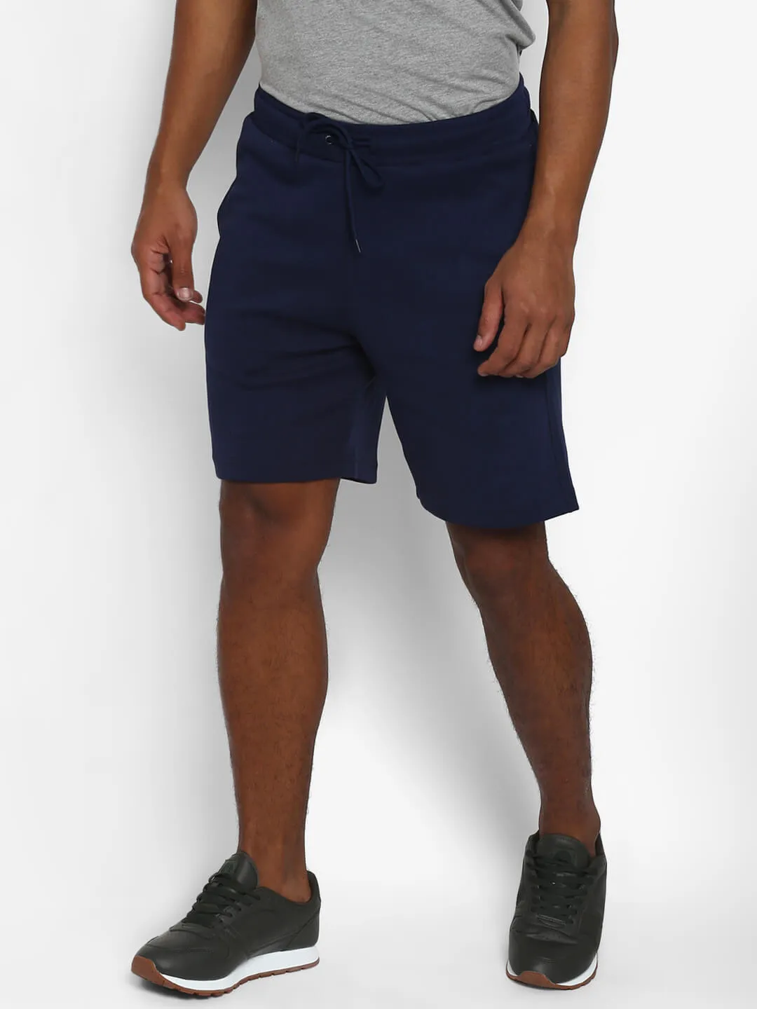 Lege Men Cotton Navy Blue Short