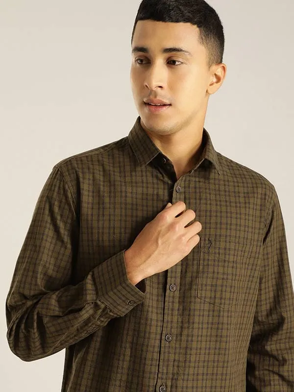 Men Checked Full Sleeve Cotton Shirt