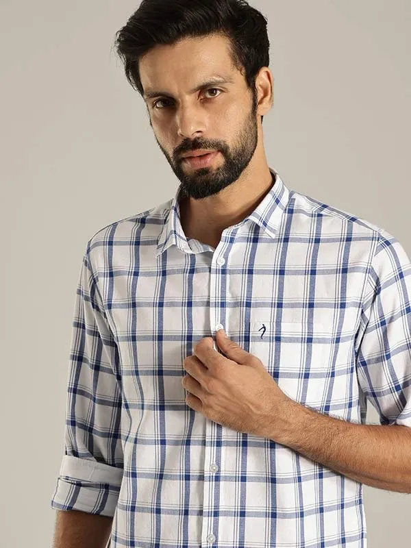 Men Checked Full Sleeve Cotton Shirt