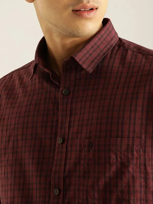 Men Checked Full Sleeve Cotton Shirt