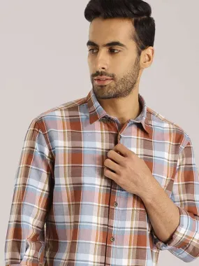 Men Checked Full Sleeve Cotton Shirt