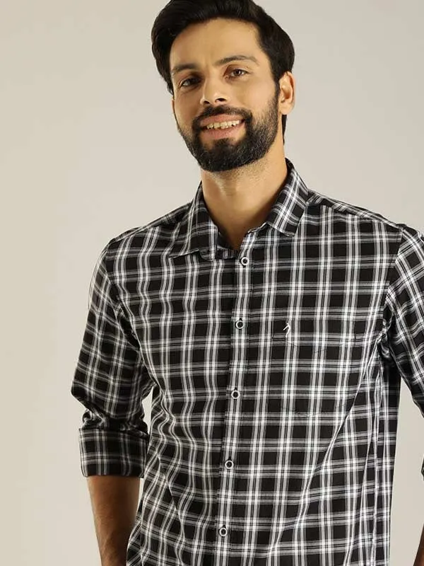 Men Checked Full Sleeve Cotton Shirt