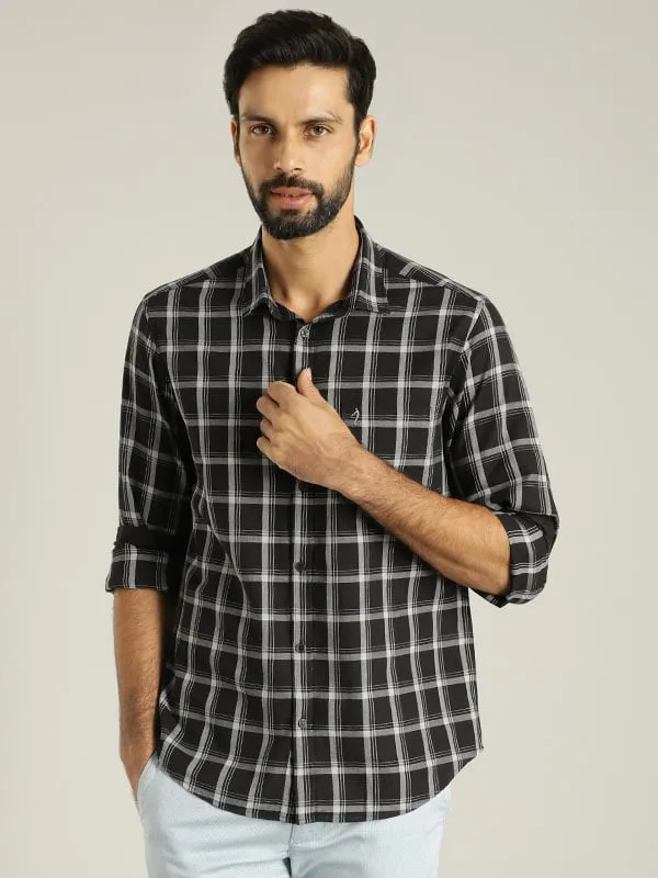 Men Checked Full Sleeve Cotton Shirt