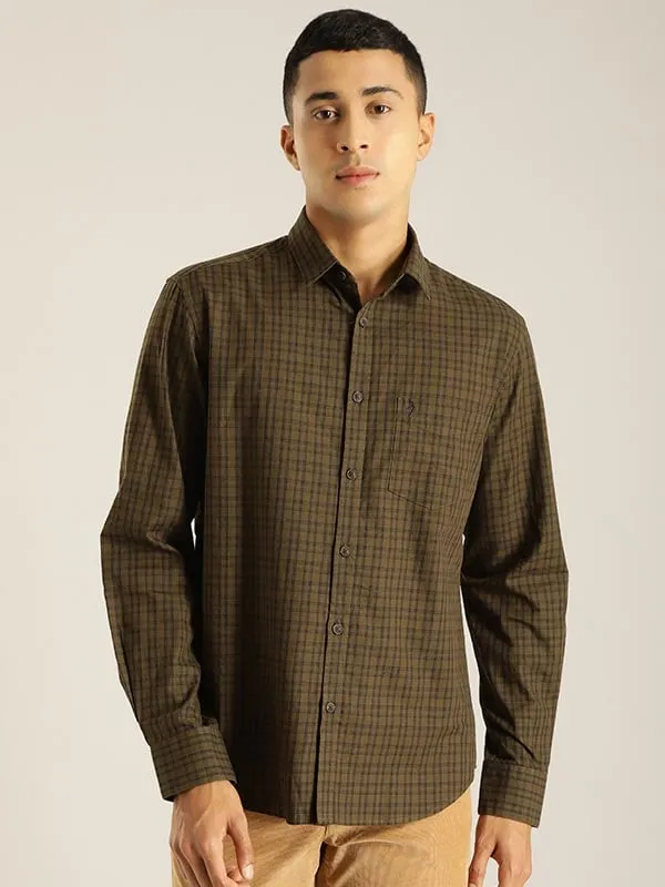 Men Checked Full Sleeve Cotton Shirt