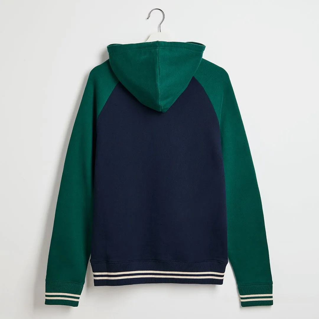 Men`s Pure Cotton Colour Block Hoodie