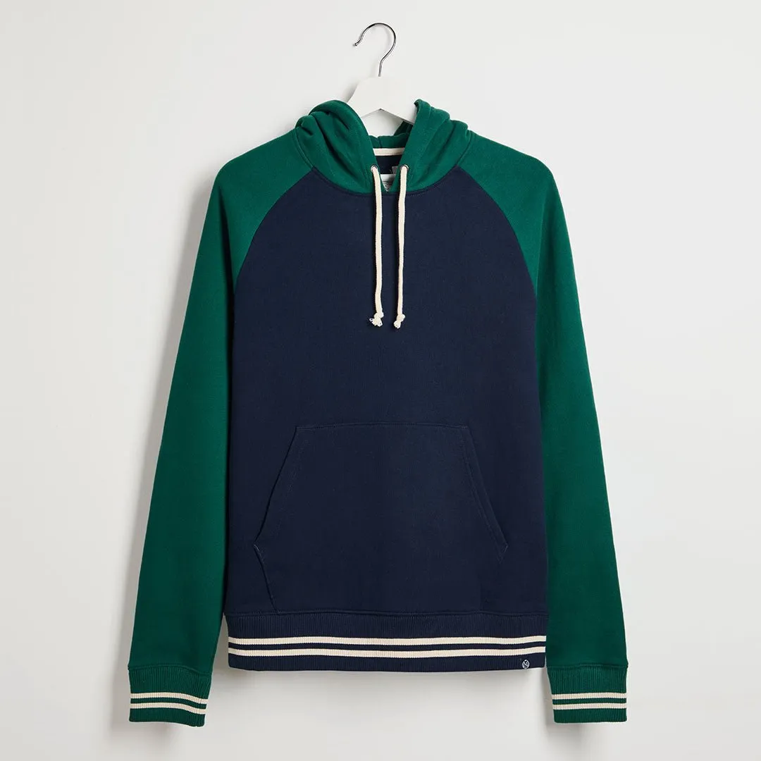 Men`s Pure Cotton Colour Block Hoodie