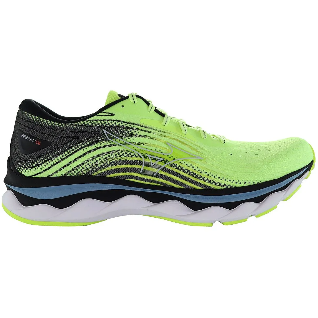 Mizuno Wave Sky 6 Mens Green Running Trainers