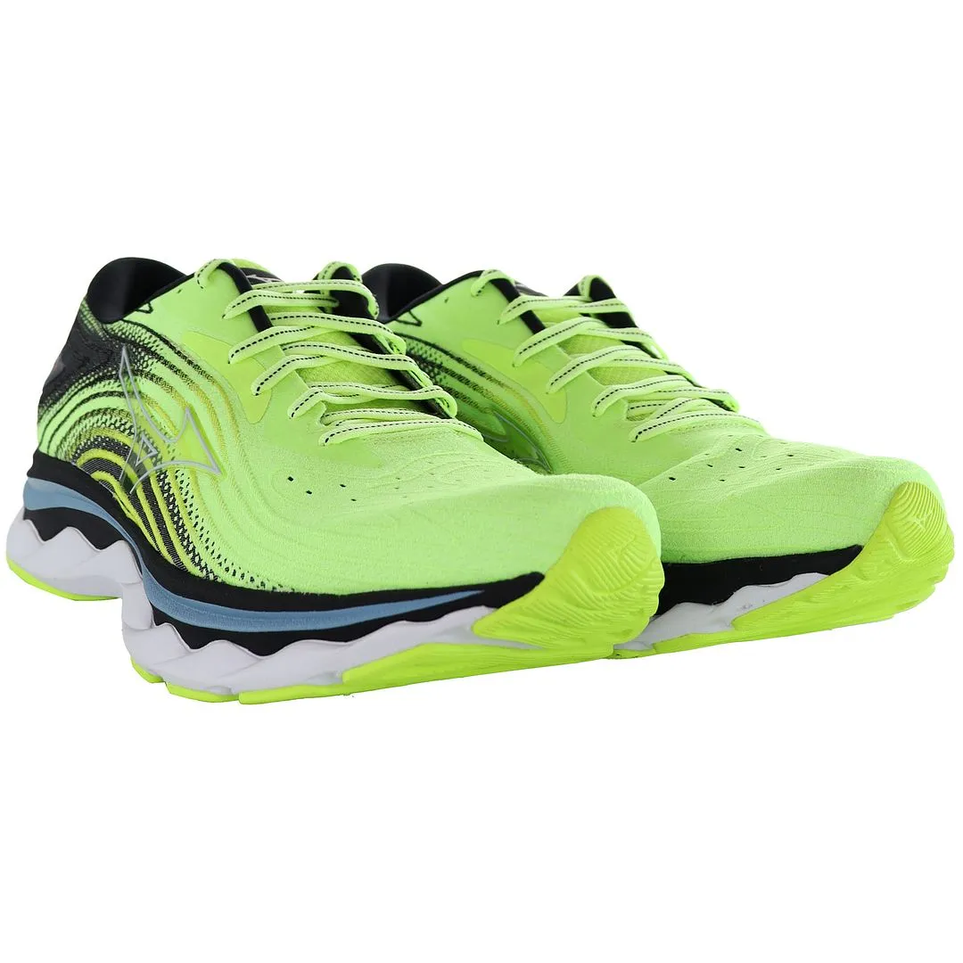 Mizuno Wave Sky 6 Mens Green Running Trainers